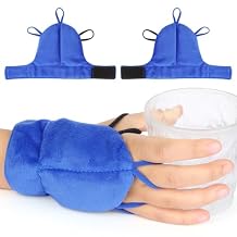 1 Pair Weighted Gloves for Hand Tremors and Parkinson's, Improved Hand/Wrist Stability & Mobility, Adjustable Wrist, Weights Strengthening Tool