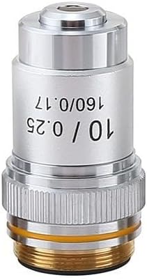 4X 20X 40X 60X 100X Microscope Objective Lens 195 Achromatic for Biological Microscopes with Oil Immersion 100X and Copper Core Construction