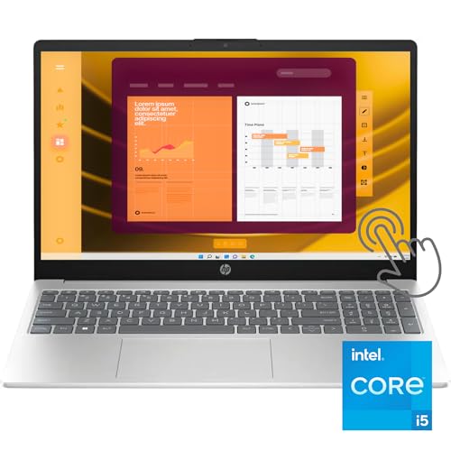 HP 15 Business Laptop | 15.6" HD BrightView Touchscreen | Intel Intel 10-core i5-1235U (>i7-1195G7) | 64GB DDR4 RAM |1TB SSD| USB-C Long-Lasting Battery Fast Charging Win11Pro
