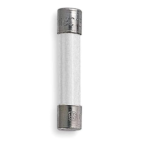Eaton Bussmann Ceramic Fuse, 15A, 10kA at 125V AC, 750A at 250V AC, 5 PK MDA-15-R - 1 Each