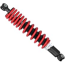 Universal 320mm Shock Absorber Rear Suspension Damper with 5-Level Adjustable Spring Pressure for Motorcycle ATV - Steel Alloy Red