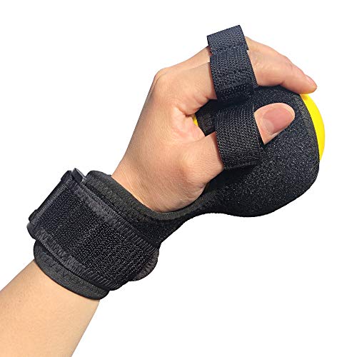 Anti-Spasticity Ball Splint & Finger Posture Corrector for Stroke Hand, Functional Split-fingered Hand Wrist Support, Orthosis Rehabilitation For ImpairmentHemiplegiaStiff Fingers