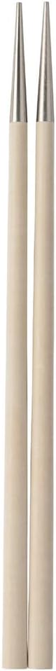 Costa Nova 2-Piece Silverware Chopstick Set - Mito Collection, Brushed Finish with Cru Resin Handle | Stainless Steel Cutlery | Dishwasher Safe Flatware | Restaurant Quality Dinnerware
