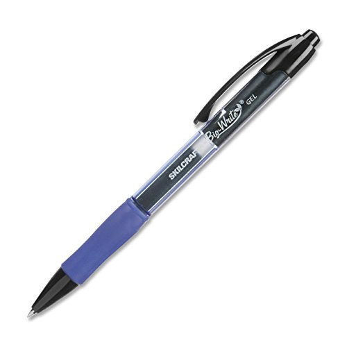Skilcraft 7520-01-588-2364 Bio-Write Retractable Gel Pen with Blue Barrel, 0.7mm Size, Blue Ink Pack of 12