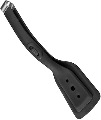 Alipis Silicone Spatula Tongs 2-in-1 Kitchen Cooking Tool for Flipping Grilling Serving Fish Steak Pancakes Bbq with Heat-Resistant Nonslip Handle 11.61In