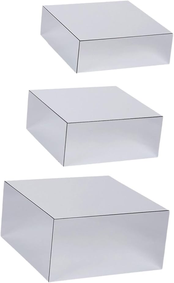 Buffet Riser Stands Food Platters Luxurious Dessert Table With Elegant Acrylic Finish Reflected Beauty Weddings Cupcake Candy Food Parties Brunch Buffet , 3 pcs