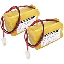 4.8V 700mAh Ni-Cd Rechargeable Battery Pack (2-Pack) | Compatible with Lithonia AA700MAH, BL93NC487, BL93NC484, BAA48R and Other Exit Sign Emergency Lights