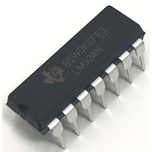 LM324N LM324 Quadruple Independent High-Gain Frequency-Compensated Operational Amplifier Op-Amp IC DIP-14 14-PIN DIP Breadboard-Friendly Pack of 10