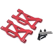 Tsolay for WLtoys 104001 Model Remote Control Car Metal Upgrade Modification Parts Front Swing Arm 1:10 Remote Control Car Modification Accessories(Red)