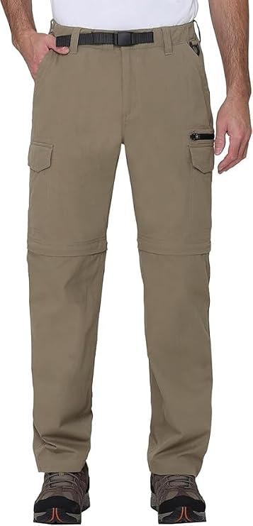 BC Clothing Hiking Pants for Men - Convertible Pants Men - Leightweight Cargo Pants