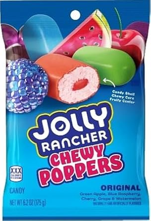 Joly Ranch Chewy Poppers Original Fruit Flavored Candy, 6.2OZ