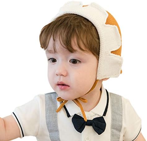 LLmoway Baby Toddler Girl Beanie Winter Knit Hat Soft Cute Cotton Hat with Strap