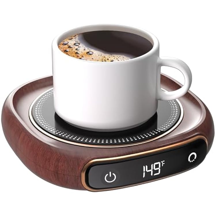 Coffee Mug Warmer, Cup Warmer for Desk with Auto Shut Off, 3 Temp Settings, Mug Warmer for Coffee, Beverage, Milk, Tea, Coffee Warmer Plate in Your Home & Office, Gift No Cup