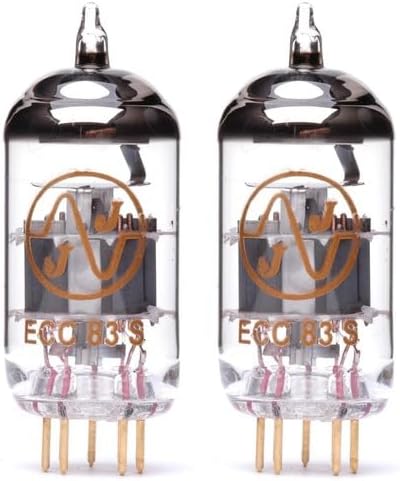 Pair of JJ ECC83 / 12AX7 Gold Pin Preamp Vacuum Tube