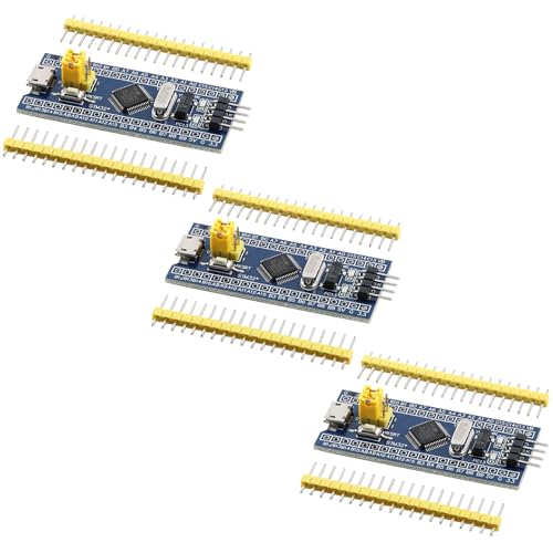 3Pcs STM32F103C8T6 ARM 32-bit MCU Development Board No Soldering Learning Module for Microcontroller Projects
