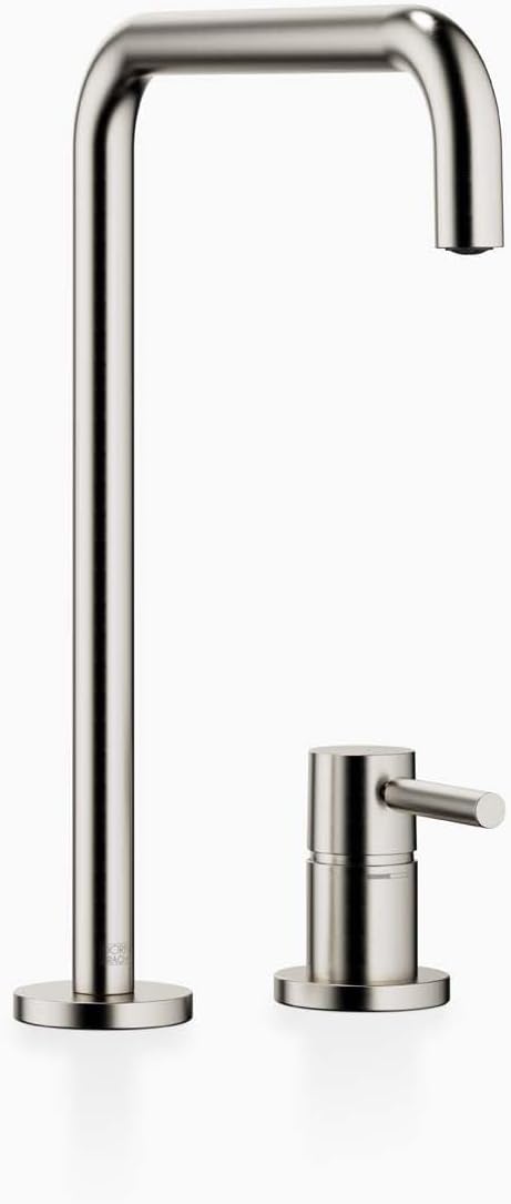 Dornbracht Two-Hole Mixer with Individual Flanges META Square 32815861 Brushed Platinum