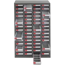 Bolt and Nut Tool Storage Cabinet,Parts Cabinet,Organization Shelves with ABS Material Drawer,Metal Organization Shelves for Garage, Store, Workshop (60 Drawers Clear)