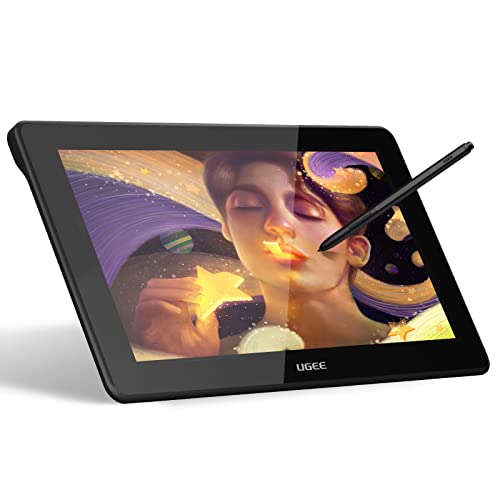 UGEE 11.9inch Anti-Glare Drawing Tablet, U1200 Model with 8192 Levels Battery-free Stylus, 1920 x 1080 LCD Screen, Compatible with MAC OS, Windows, Linux, Android Phone