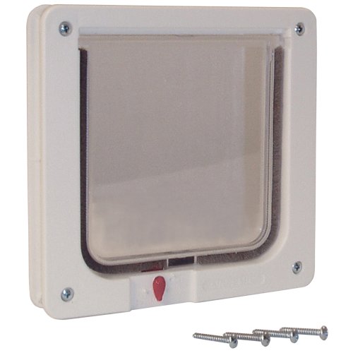 IDEAL PET PRODUCTS SINCE 1979 Perfect Pet Cat Flap Door with 4 way Lock Pet Door, 6 14 x 6 14 Flap Size