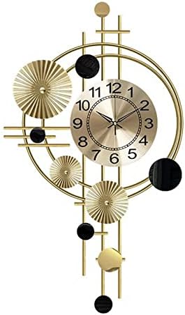 Large Metal Wall Clock, Digital Modern Design Decoration for Living Room, Dining Room, Kitchen, Bureau