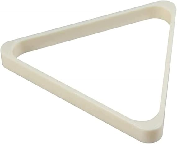 Triangle Pool Plastic, Triangle Billiard Pool Table Accessories, for Snooker Sturdy/White / 52.5mm