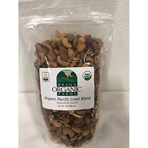 Braga Organic Farms RoastedSalted Nut Mix, 2 lb Bag
