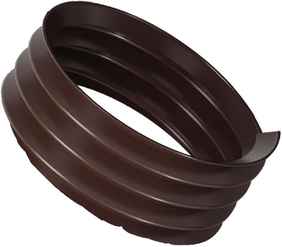 plusgutter Gutter Downspout Extensions Auxiliary Connector, Extra Connector to Connect 4 Diameter Extendable Water Pipes More Easier(Brown)