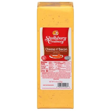Shullsburg Creamery Cheese-N-Bacon, 5 Pound Loaf