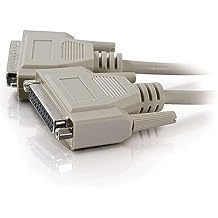 C2G/Cables To Go Legrand - C2G DB25 M/F RS232 Serial Extension Cable with Male and Female DB25 Connectors, Beige PC Extension Cable, 10 Foot Serial Port Cable, 1 Count, C2G 02656