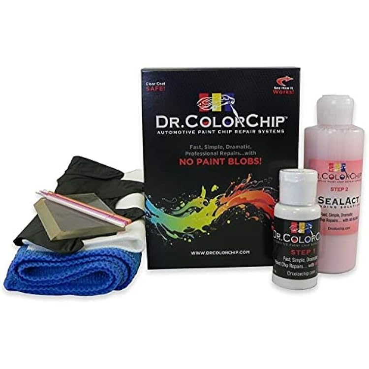 Dr. ColorChip Squirt-n-Squeegee Automobile Touch-Up Paint Kit, Compatible with the 2008 Pontiac Torrent, Atlanta Blue Metallic 23WA563Q