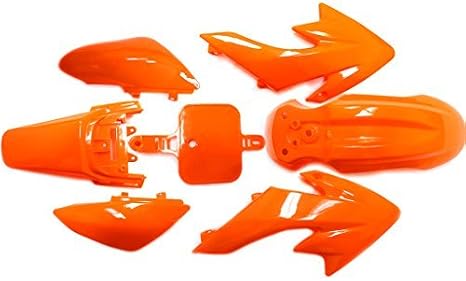 Plastic Fairing Fender Kit for Honda CRF50 XR50 CRF 50 XR 50 SSR SDG 107cc 125cc Chinese Dirt Pit Bike (Orange)