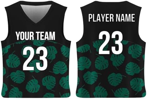 SGS Custom Nature Basketball Jersey, Personalized Reversible Or Non-Reversible Jersey with Name and Number