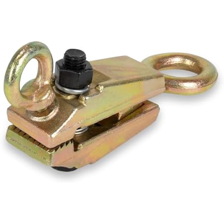 5 Ton Auto Body Pulling Clamp, 2-Way Self-Tightening Frame Grips, Heavy Duty Small Mouth Collision Repair Tool for Car Bodywork, Pulling Capacity 5T Straight & 2T Cross, Professional Grade