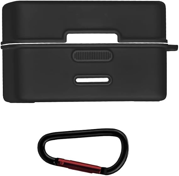 Protective Case Cover Compatible for DJI MIC Mini, Wireless Microphone Storage Carrying Case Protective Mic Dust Skin Shell Pouch Box Microphone Silicone Holder Organizer (Black)