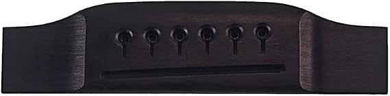 Alnicov Wooden Guitar Bridge Acoustic Guitar Ebony Bridge For 6 String Guitar