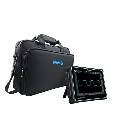TO1004 Full Touch Screen Oscilloscope 100MHz Digital Oscilloscope Handbag Kit 4 Channels, 1GSa/s, 110Mpts, 10.1" Touch Display Oscilloscope (TO1004 Handbag Kit)