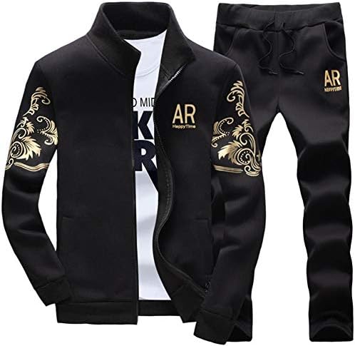 AOTORR Mens Tracksuit Athletic Sports Casual Full Zip Warm Jogging Sweatsuit