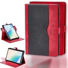 Case Compatible for Pine64 Pinetab2 10.1-Inch Tablet Case 360 Degree Rotation Multi-Viewing Angels PU Leather Stand Folio Cover Red