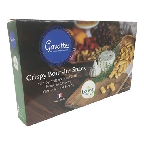 Gavottes Crispy Boursin Snack Crispy Crepes Filled with Boursin Cheese, Garlic & Fine Herbs 10.6 oz