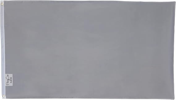 3x5FT Gray Flag Solid Blank Advertising Business Team Art School Grey