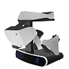 Ps Vr2 グリップ充電ドック ディスプレイライトスイッチ付き Psvr2 グリップドック充電器 収納可能なヘルメットマウント クイックコントローラー充電器マウント ヘッドセットマウント付き Pvr2 ブラック