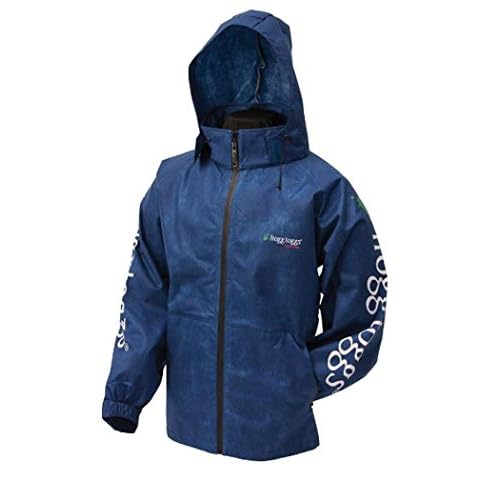 Frogg Toggs Mens All Sports Full Zip Ft Jacket Large Royal Blue