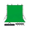 Lens Chromakey - Green Screen - Greenbox Yeşil Fon Perde (2X2 M) + Fon Standı Yeşil