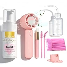 WOZUTUNT 3.98L Lash Shampoo for Lash Extensions Eyelash Extension Cleanser, Eyelid Foaming Cleanser Lash Extension Kit Lash Mousse Non-lrritating Wash for Extensions Lashes Salon and Home Care