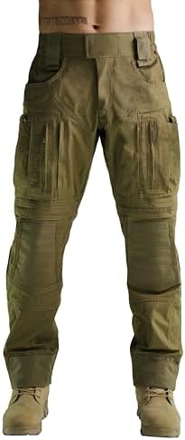 SURVIVAL Tactical Mens Gen3 Combat Pants Military Camouflage Paintball Trousers with Knee Pads