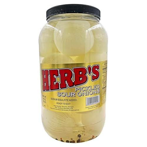 Herbs Pickled Sour Onions | Ready To Eat | 5 lb