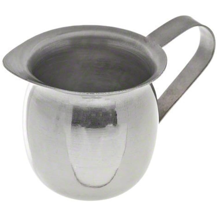 Update International BC-5 Stainless Steel Bell Creamer, 5-Ounce, 2-38-Inch, Set of 6