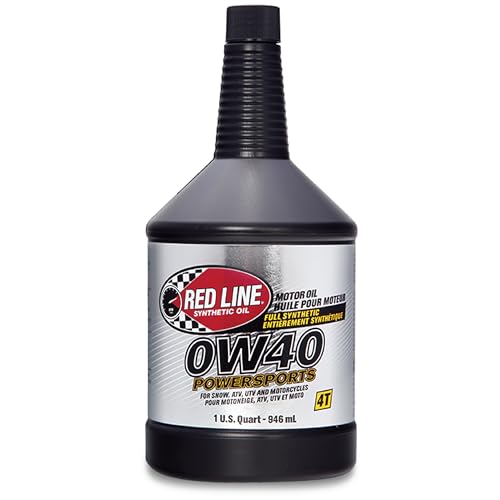 Red Line 42204 0W40 Synthetic Powersports Motor Oil - Quart 12 Pack