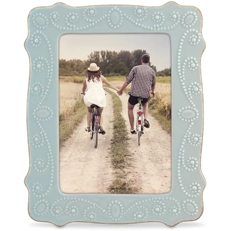 Lenox French Perle Ice Blue 5 X 7 Frame - 869601