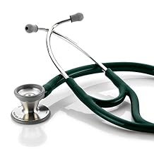 ADC Adscope 602 Traditional Cardiology Stethoscope, 28 inch Length, Dark Green